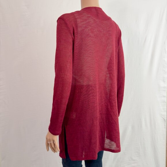 H&M Red Lightweight Cardigan Size M - Picture 3 of 8